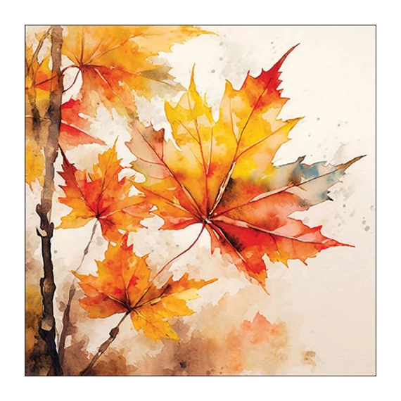 Vibrant leaves papírszalvéta 33x33cm, 20db-os, AMB.13319910