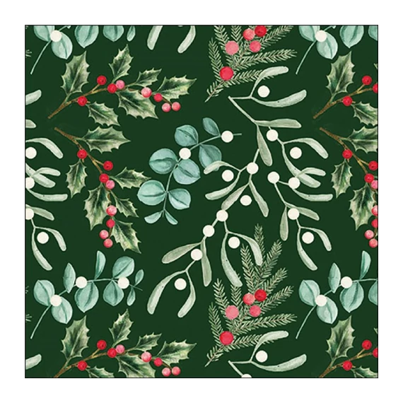 Foliagle scatter green papírszalvéta 33x33cm, 20db-os, AMB.33319940