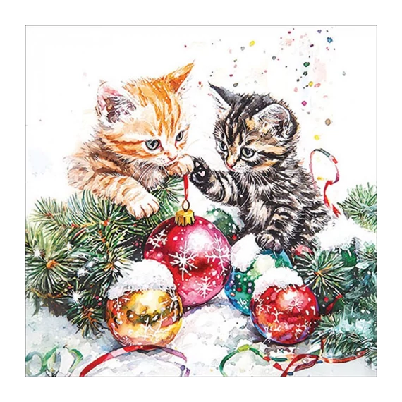 Adorable kittens papírszalvéta 33x33cm, 20db-os, AMB.33320085