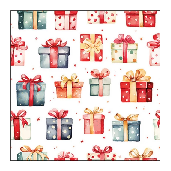Gift boxes papírszalvéta 33x33cm, 20db-os, AMB.33320215