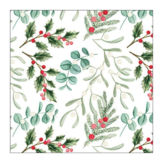 Foliagle scatter white papírszalvéta 33x33cm, 20db-os, AMB.33319942