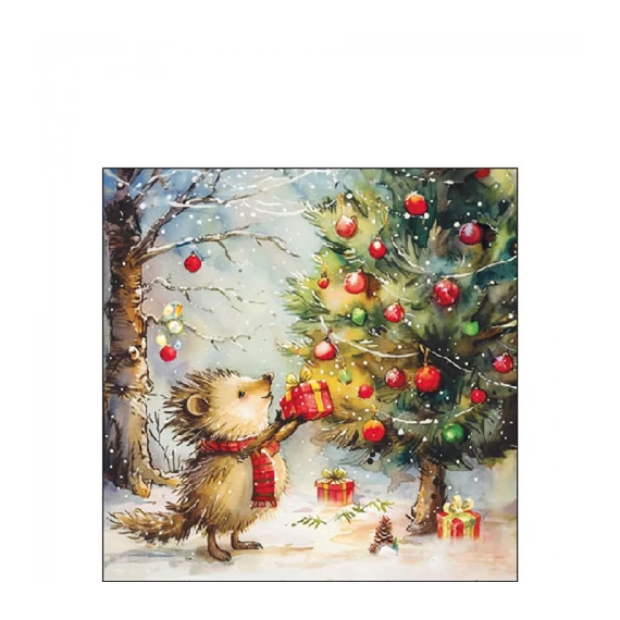 Present for hedgehog papírszalvéta 25x25cm, 20db-os, AMB.32520105