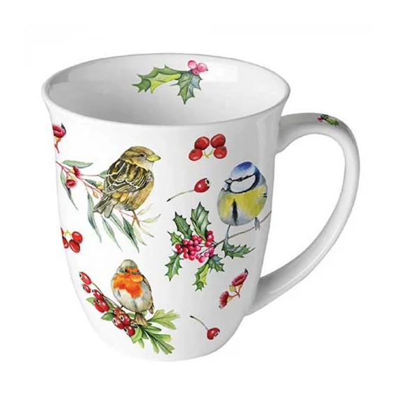 Birds in Winter porcelánbögre 0,4l, AMB.38419955
