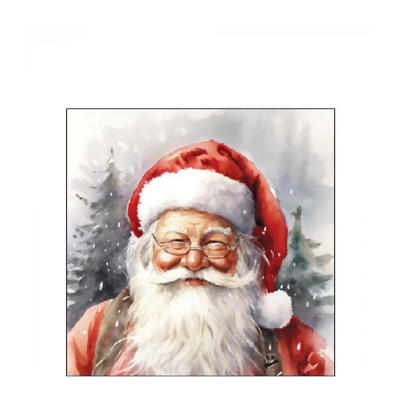 Happy Santa papírszalvéta 25x25cm, 20db-os, AMB.32519075