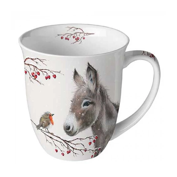 Donkey and robin porcelánbögre 0,4l, AMB.38420100