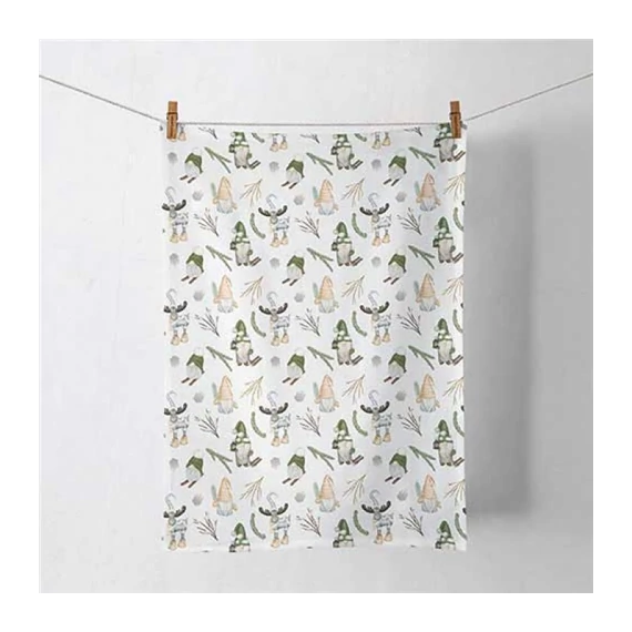 Forest gnomes white konyharuha 50x70cm, 100% pamut, AMB.37820190