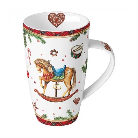 Classic rocking horse white porcelánbögre 0,6l, AMB.38920040