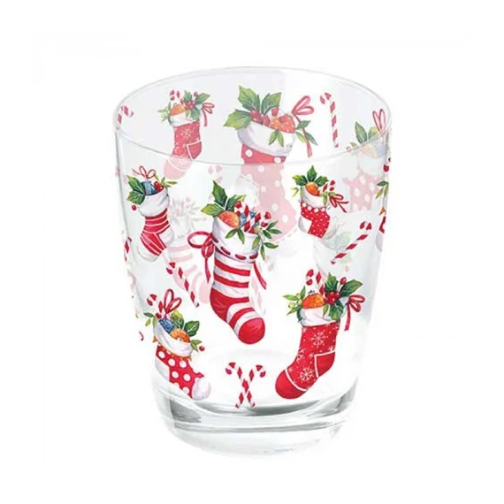 X-mas stockings white üvegpohár 0,25l, AMB.34320200