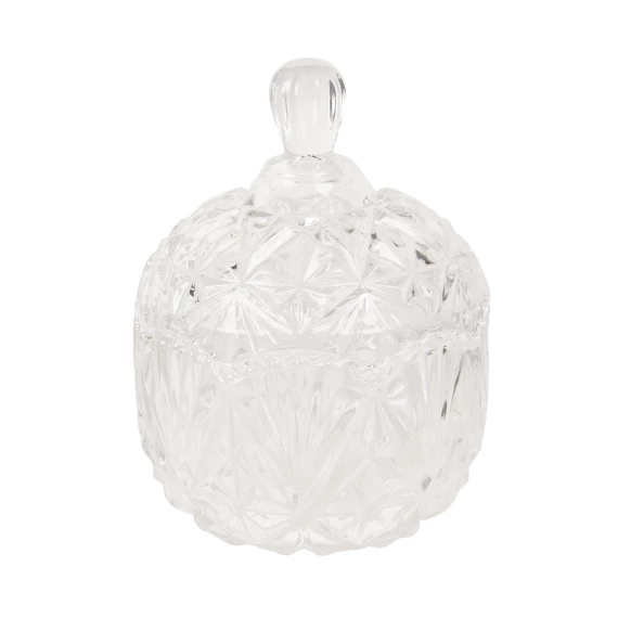 Vésett üveg bonbonier 13x19cm, CLEEF.6GL2831