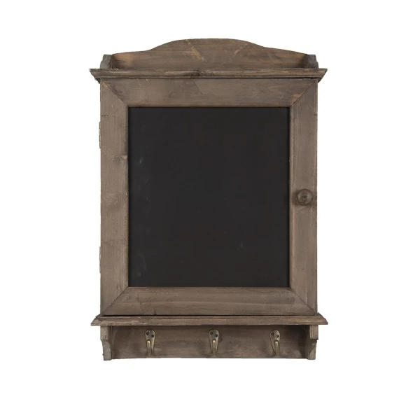 Fa kulcsosszekrény felírótáblás,fogassal 34x8x47cm, CLEEF.6H1950