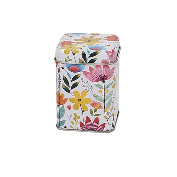 Fémdoboz 44x44x64mm,25g Flowers, T.B.FLW896