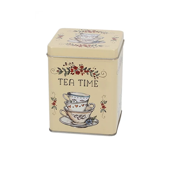 Fémdoboz 88x88x113mm,200g Tea Time, T.B.TTM926