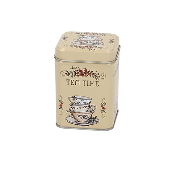 Fémdoboz 60x60x80mm,50g Tea Time, T.B.TTM924