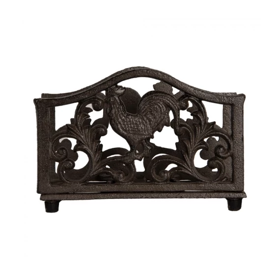 Öntöttvas szalvétatartó kakasos, 17x6x12cm, CLEEF.6Y5755