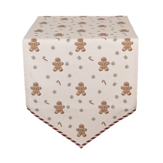 Asztali futó 50x160cm,100% pamut, Classic Gingerbread Magic, CLEEF.CGM65