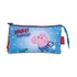 Kép 1/3 - Peppa malac Rocket 3 rekeszes tolltartó 21 cm