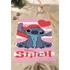 Kép 2/2 - Disney Lilo és Stitch, A csillagkutya Sparkling Heart fürdőlepedő, strand törölköző 70x140cm