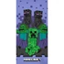 Kép 1/2 - Minecraft Purple fürdőlepedő, strand törölköző 70x140cm