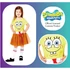 Kép 3/5 - SpongyaBob Miss Sponge lány jelmez 8-10 év