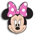 Kép 3/3 - Disney Minnie Head 3D formapárna, díszpárna 35 cm Velúr
