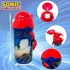 Kép 2/3 - Sonic a sündisznó Speed műanyag szívószálas kulacs akasztóval 500 ml