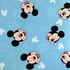 Kép 4/4 - Disney Mickey Funny Head gumis lepedő 90x200 cm