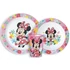 Kép 1/2 - Disney Minnie Spring étkészlet, micro műanyag szett, pohárral 260 ml