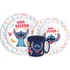 Kép 1/2 - Disney Lilo és Stitch Palms étkészlet, micro műanyag szett bögrével 265 ml