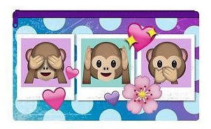 Emoji Dots Flower gyerek neszeszer, tolltartó