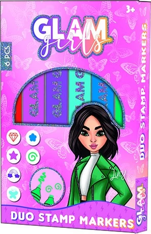 Glam Girls Lucy filctoll és nyomda szett 6 db-os