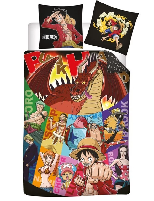 One Piece Travelers ágyneműhuzat 140×200cm, 63×63 cm microfibre