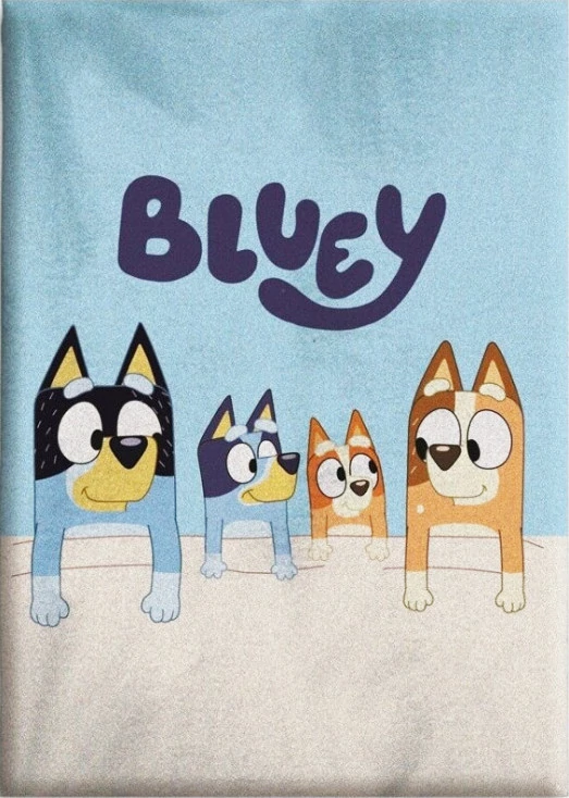 Bluey Family polár takaró 100x140cm