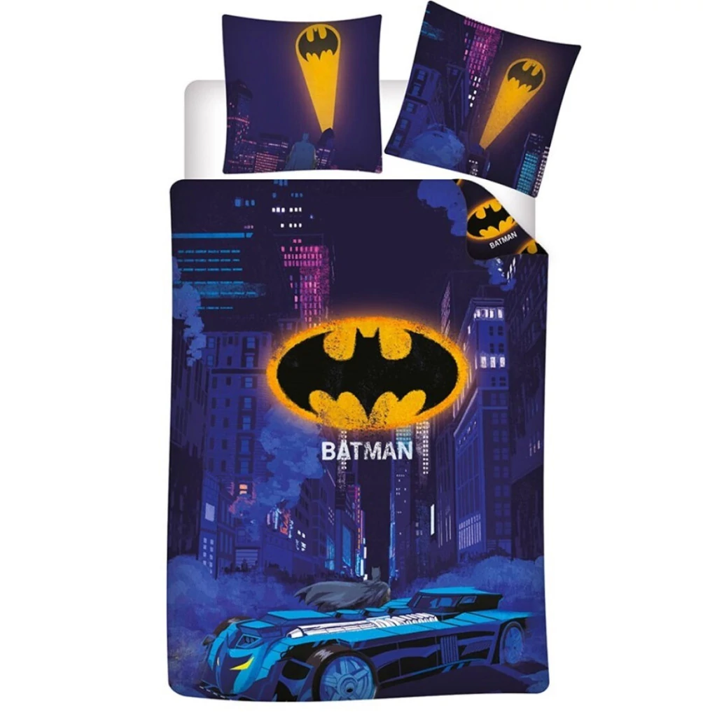 Batman Gotham Nights ágyneműhuzat 140×200cm, 65x65 cm