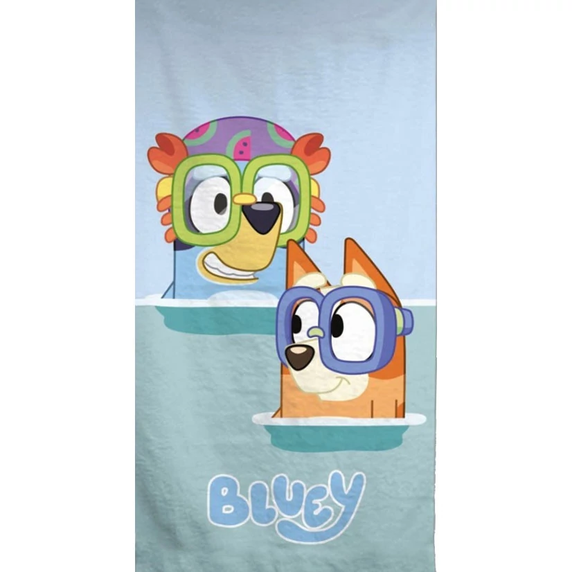 Bluey Swimming Under fürdőlepedő, strand törölköző 70x140cm