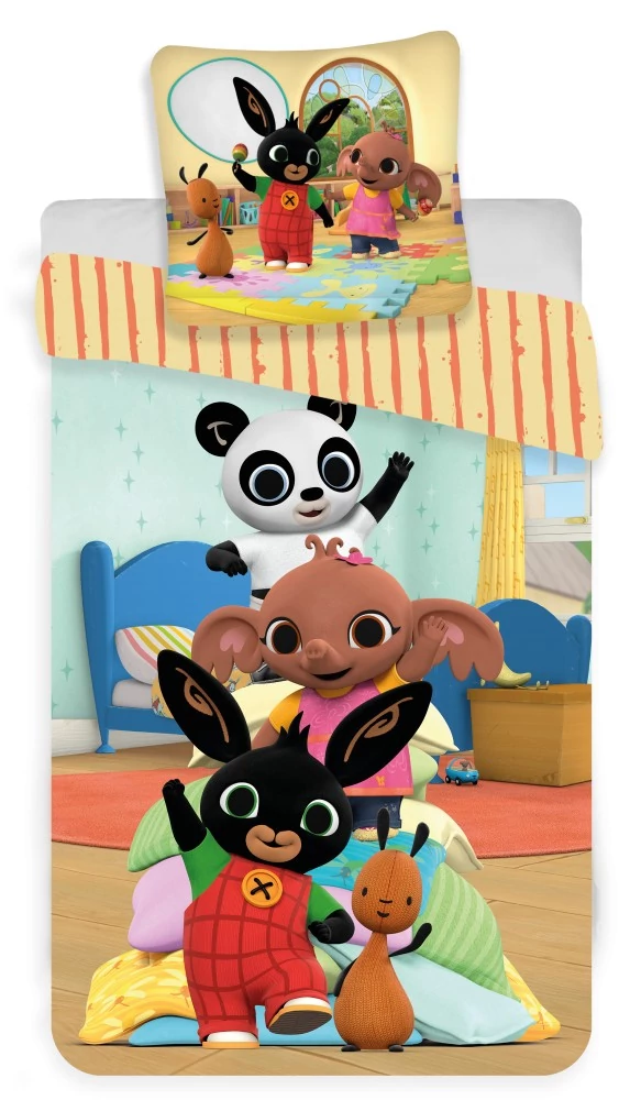 Bing Playtime gyerek, ovis ágyneműhuzat 100×135cm, 40×60 cm