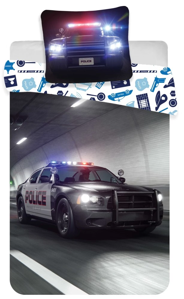 Rendőr ágyneműhuzat 140×200cm, 70×90 cm