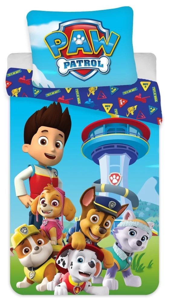 Mancs Őrjárat Center ágyneműhuzat 135×200cm, 80×80 cm