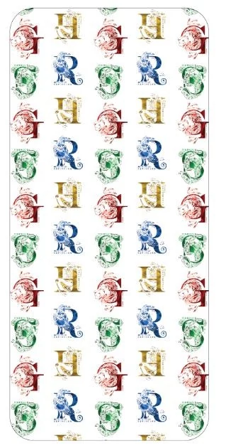 Harry Potter Initials gumis lepedő 90x200 cm