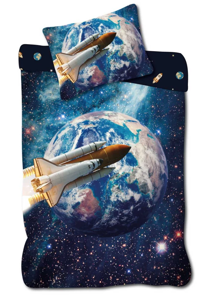 Űrhajós Galactic Explorer ágyneműhuzat 140×200cm, 70×90 cm