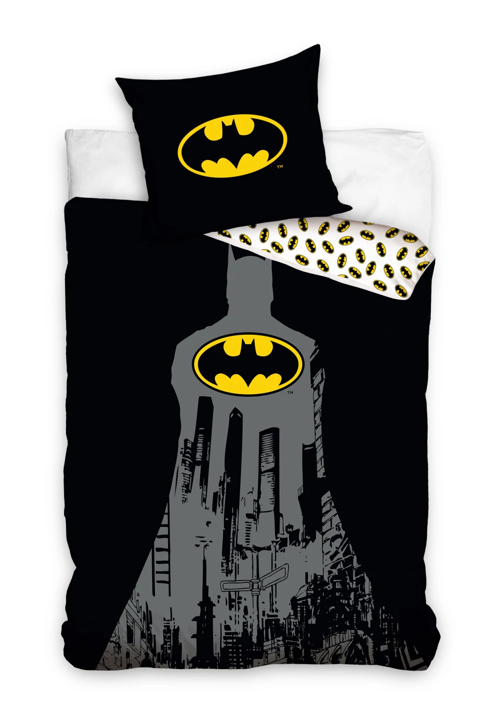 Batman City ágyneműhuzat 140×200cm, 70x90 cm