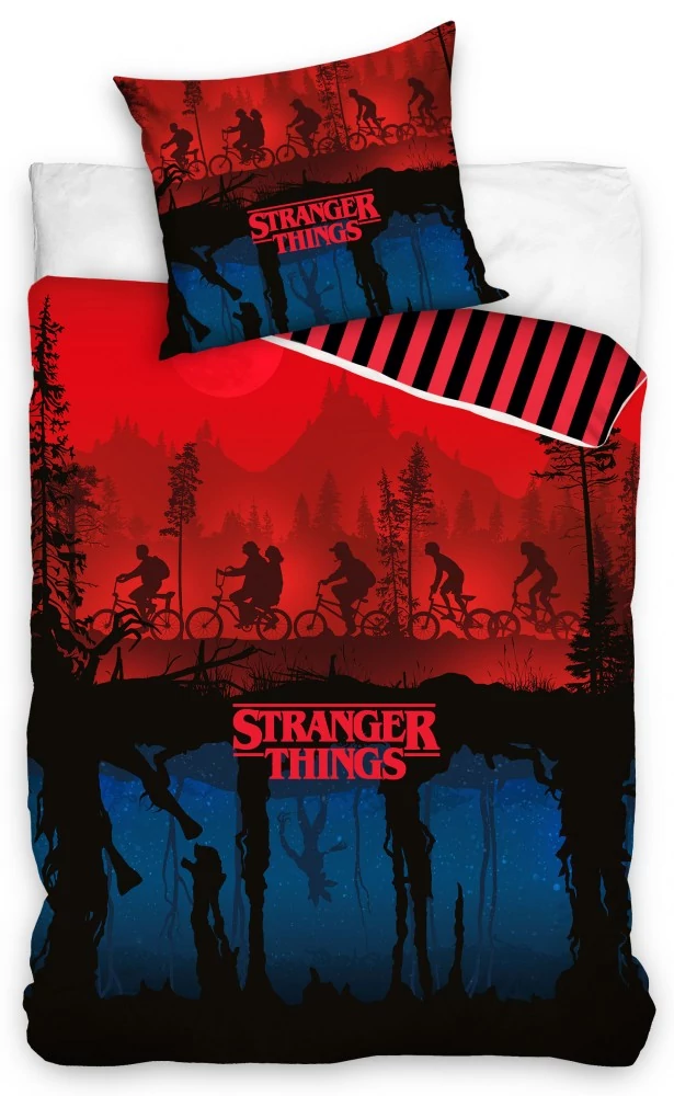 Stranger Things Upside Down ágyneműhuzat 140×200cm, 70×90 cm