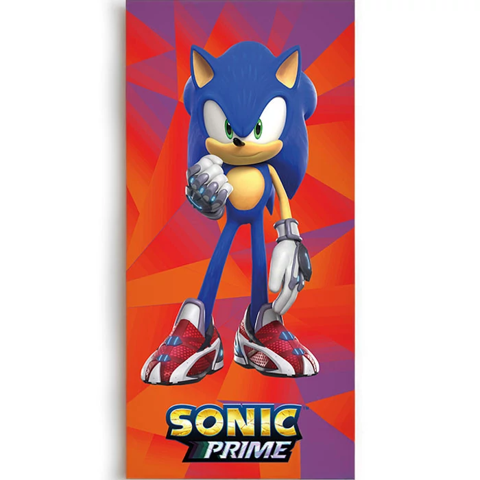 Sonic a sündisznó Prime fürdőlepedő, strand törölköző 70x140cm