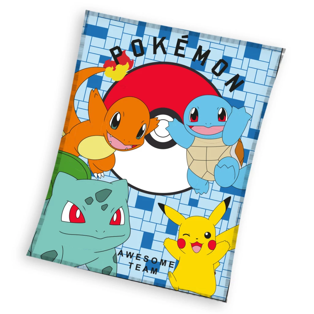 Pokémon Awesome flanel polár takaró 130x160cm