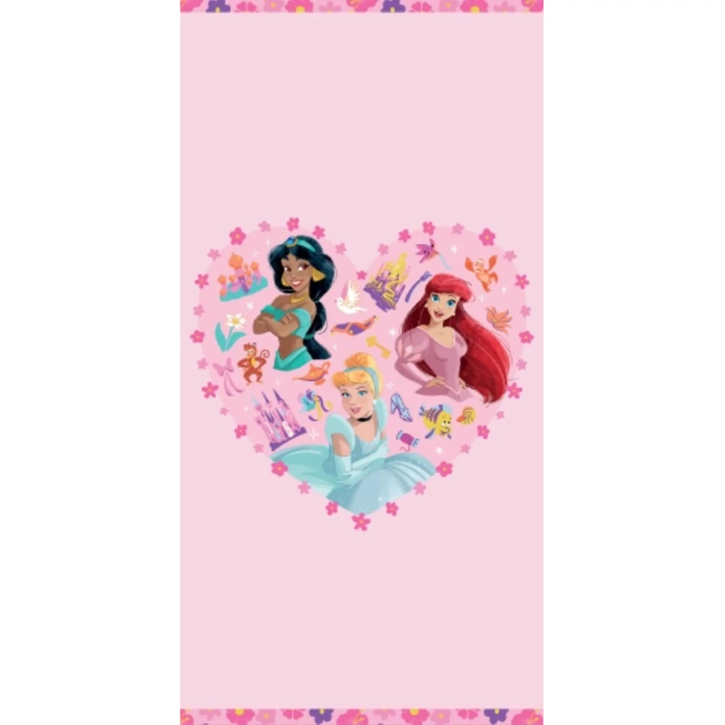Disney Hercegnők Heartfelt Friendship fürdőlepedő, strand törölköző 70x140cm