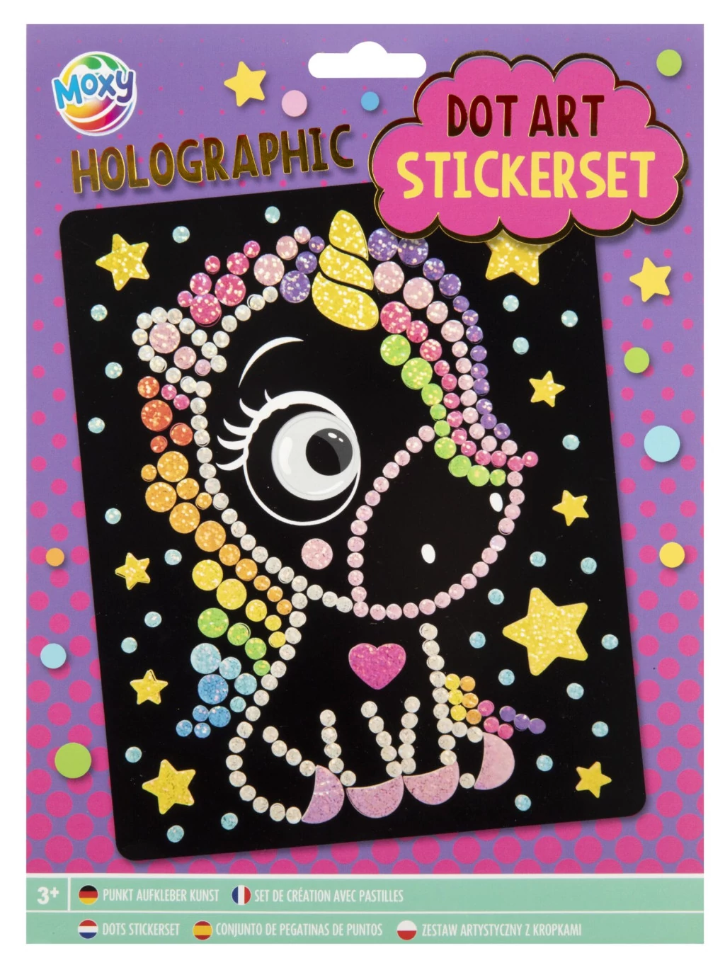 Unikornis Moxy hologrammos matrica készlet