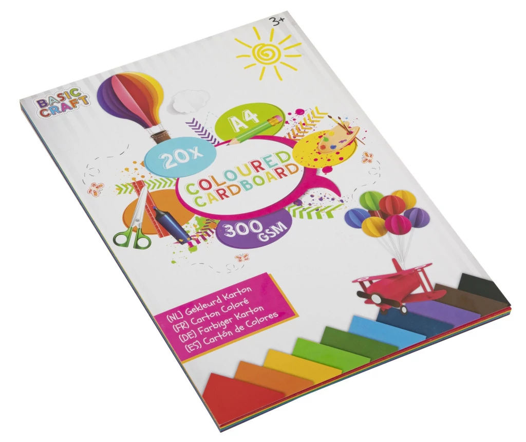 Színes vastag papír Crafts 20 oldalas