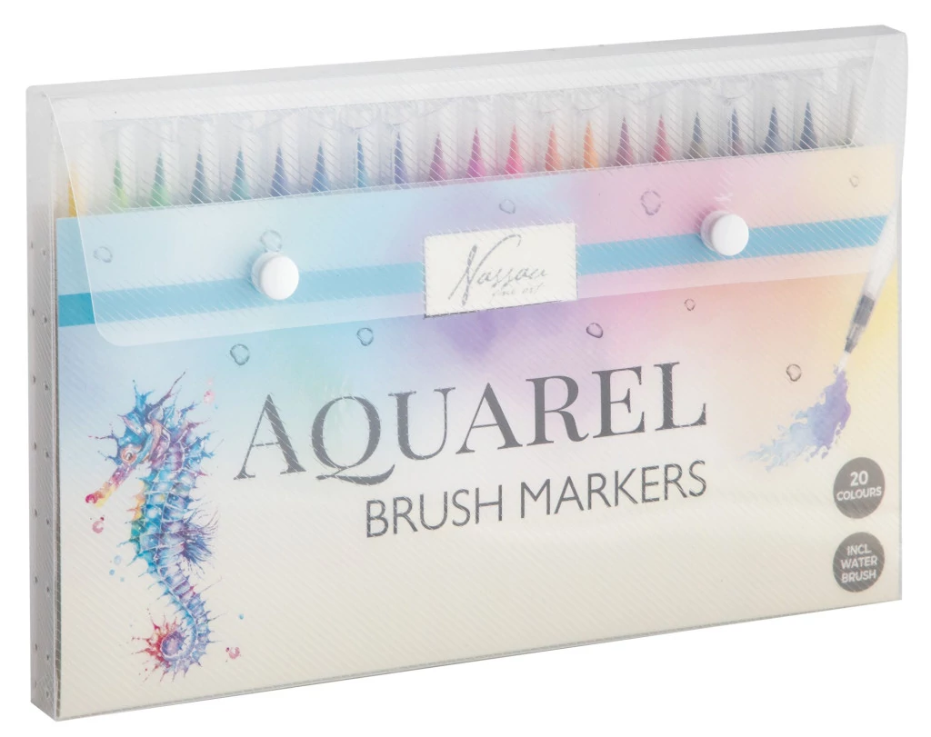 Színes Nassau vízalapú filc készlet 20 db-os