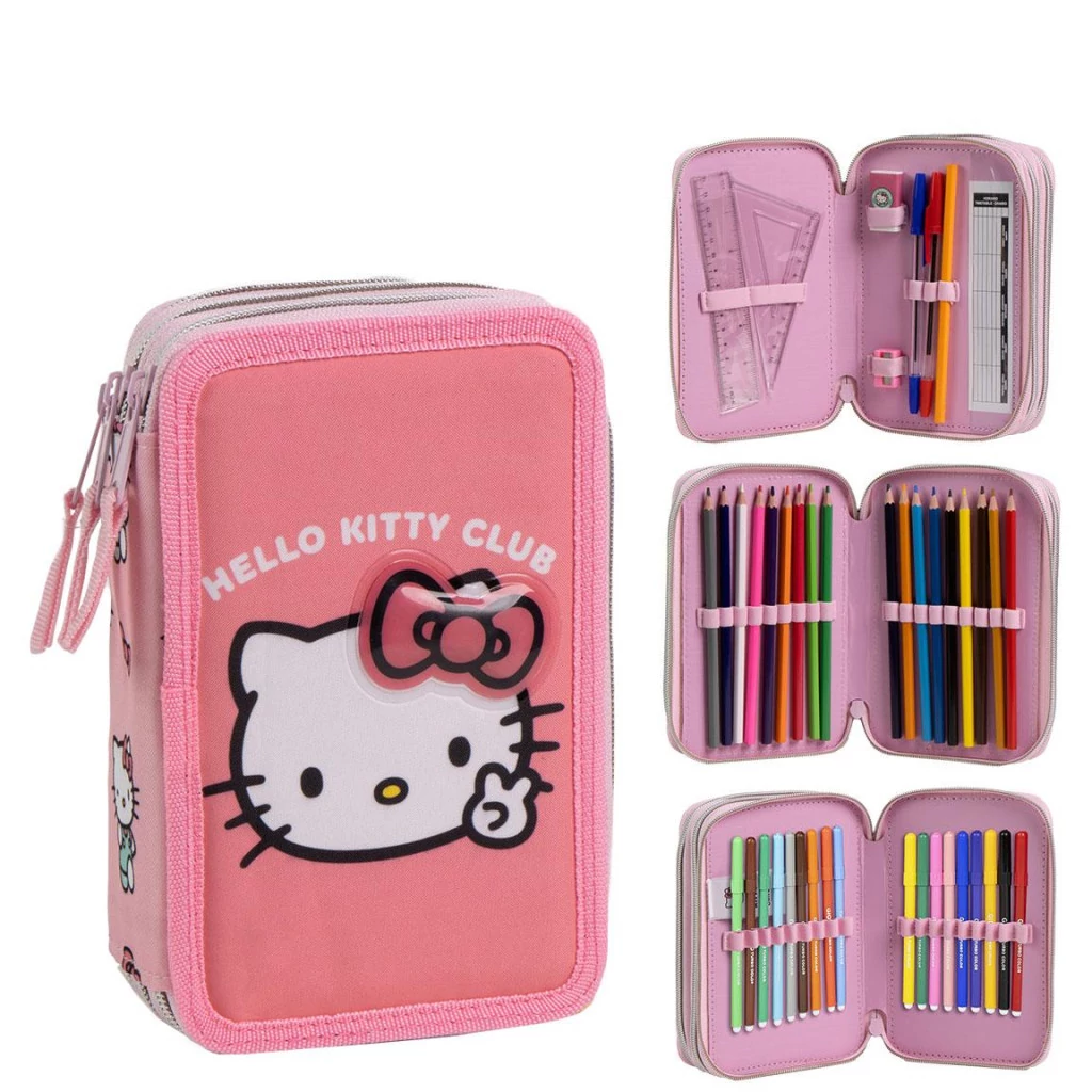 Hello Kitty Club tolltartó töltött 3 emeletes