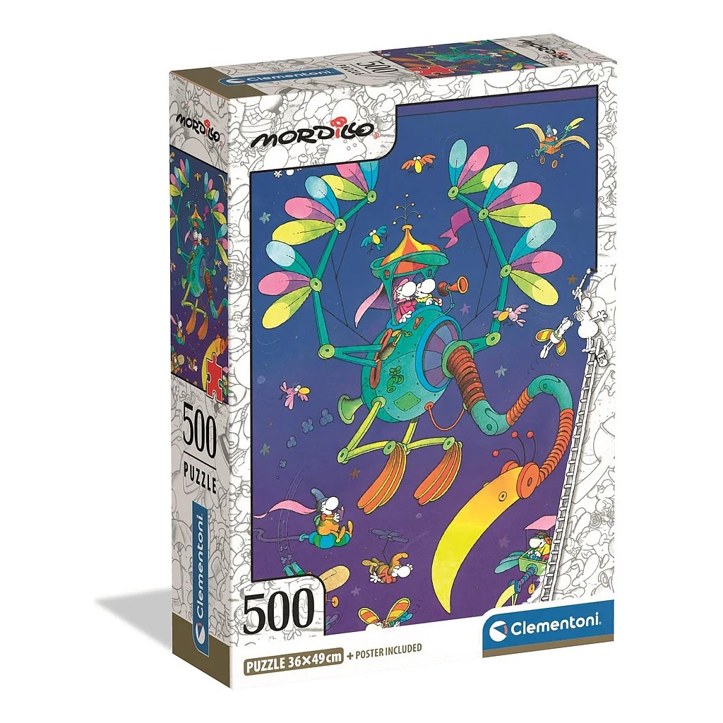 Színes Mordillo 500 db-os Compact puzzle Clementoni