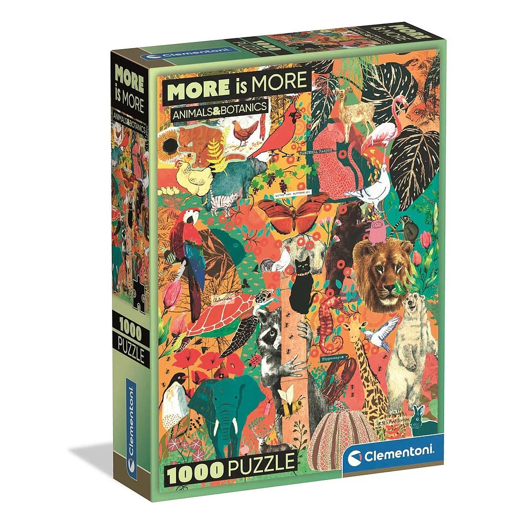 Állatos Botanics 1000 db-os Compact puzzle Clementoni
